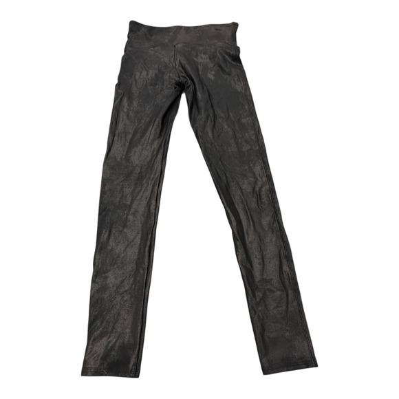 Spanx Faux Leather Leggings Women's Black High Waisted‎ Size Large - Picture 3 of 14